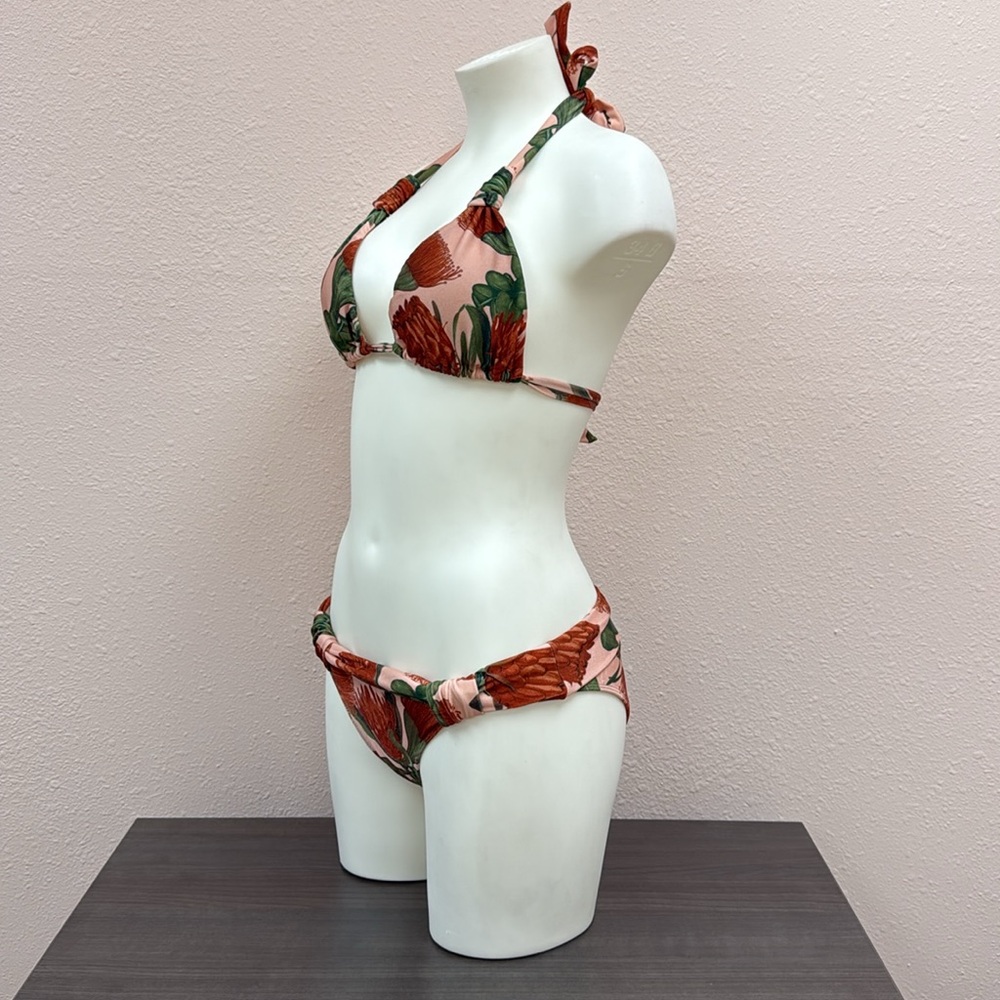 ADRIANA DEGREAS - Floral Halter Bikini Set - Picture 4 of 8